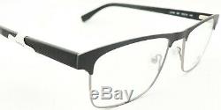 NWT Lacoste Eyeglasses L2198 001 Black/Silver Full Rim Optical Frame 55-18-145
