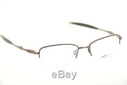 New Authentic Oakley 12-455 Sculpt 4.0 Pewter 52mm Half Rim Frames Eyeglasses RX