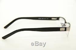 New Authentic Ray Ban 6182 2509 Silver/Black 53mm Half Rim Eyeglasses RX & Case