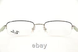 New Authentic Ray Ban RB 6133 2575 Green 51mm Eyeglasses Half Rim Frames RX