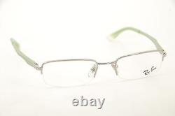 New Authentic Ray Ban RB 6133 2575 Green 51mm Eyeglasses Half Rim Frames RX