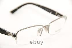 New Authentic Salvatore Ferragamo 1845 502 Gunmetal 53mm Half Rim Eyeglasses RX