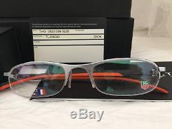 New Authentic TAG HEUER Trends Silver, Black & Red Half Rim Eyeglasses Frames