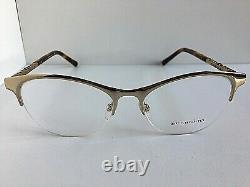 New BURBERRY B 9812 4511 53mm Gold Clubmaster Women's Eyeglasses Frame