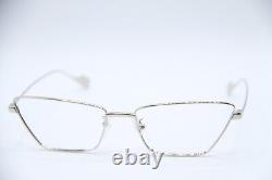 New Balenciaga Bb 0091o 002 Silver Gunmetal Authentic Frames Eyeglasses 58-17