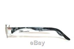 New Blumarine Bm91142 054 Silver Semi Rim Authentic Eyeglasses Rx 52-16-130 MM