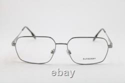 New Burberry B 1356 1003 Silver Black Authentic Eyeglasses 57-16