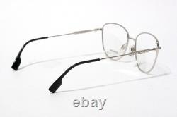 New Burberry B 1366 1005 Silver Havana Gunmetal Authentic Eyeglasses 54-16 E188