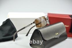 New Cartier SANTOS RIMMED Aviator Sunglasses T8200716 Occhiali da Sole Frame