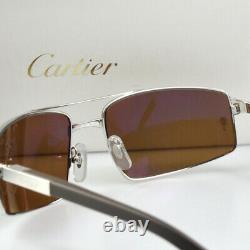 New Cartier SANTOS RIMMED Aviator Sunglasses T8200716 Occhiali da Sole Frame