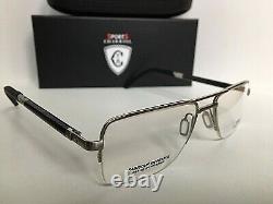 New Charriol Sport SP 23013 C6 54mm Silver Semi-Rimless Men's Eyeglasses Frame