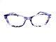 New Coach Purple Silver Tortoise Clear Wayfarer Glasses Hc6065 5548 51 17 135