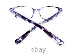 New Coach Purple Silver Tortoise Clear Wayfarer Glasses HC6065 5548 51 17 135