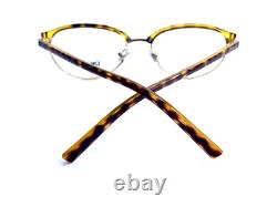 New DKNY Silver Metal Tortoise Oval Half Rim Eyeglasses DY5623 1001 51 17 135