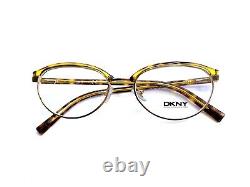 New DKNY Silver Metal Tortoise Oval Half Rim Eyeglasses DY5623 1001 51 17 135