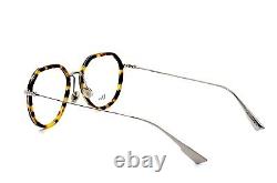 New Dior Stellaire09 8jd Havana Silver Eyeglasses Frame Rx 52-18-145