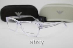 New Emporio Armani Ea 3179 5882 Clear Silver Authentic Eyeglasses 54-17