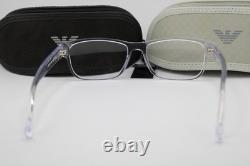 New Emporio Armani Ea 3179 5882 Clear Silver Authentic Eyeglasses 54-17