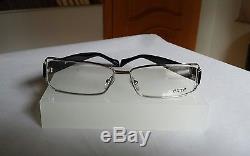 New Exte Ex33101 Eyeglasses, Color Black/silver, Full Rim, 54/17/135 Mm, Italy