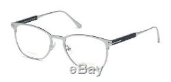 New Eyeglasses Tom Ford FT 5483 018 shiny rhodium Titanium Full Rim Square
