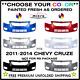 New Front Bumper Cover For 2011-2014 Cruze Painted Choose Your Color Gm1000924