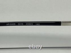 New Giorgio Armani AR 5005 3015 Silver/Purple 49-23-140 With Case