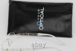 New Line Art Charmant Xl2012 Wg Silver Crystals Ivory Authentic Eyeglasses 51-17