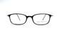 New Mario Martinelli Black Rectangular Glasses Silver Accents Quest 47 19 140