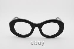 New Marni C6h Black Silver Handmade Eyeglasses Frames Unisex 52-26-145