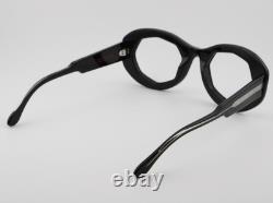 New Marni C6h Black Silver Handmade Eyeglasses Frames Unisex 52-26-145