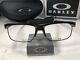 New Oakley Crosslink Float 3220-0256 Eyeglasses Pewter 56/17/143 + Case