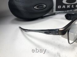 New Oakley Crosslink Float 3220-0256 Eyeglasses Pewter 56/17/143 + Case