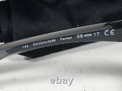 New Oakley Crosslink Float 3220-0256 Eyeglasses Pewter 56/17/143 + Case