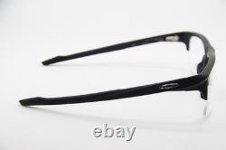 New Oakley Ox8061-0158 Plazlink Satin Black Silver Authentic Eyeglasses 58-19