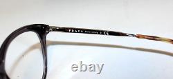 New PRADA Women's EYEGLASSES Frames, VPR-12U, Transparent Grey, Silver 53-18-140