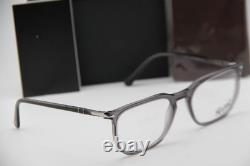 New Persol P 3339-v 1196 Clear Grey Silver Authentic Frames Eyeglasses 56-20