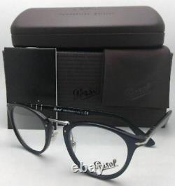 New Persol? Reading Glasses 3107-V 95 47-22 Black & Silver Frames Readers