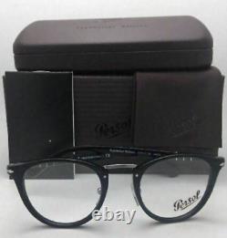 New Persol? Reading Glasses 3107-V 95 47-22 Black & Silver Frames Readers