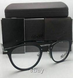 New Persol? Reading Glasses 3107-V 95 47-22 Black & Silver Frames Readers