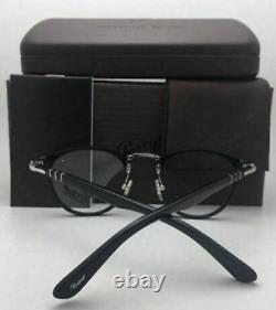 New Persol? Reading Glasses 3107-V 95 47-22 Black & Silver Frames Readers