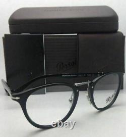 New Persol? Reading Glasses 3107-V 95 47-22 Black & Silver Frames Readers