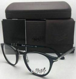 New Persol? Reading Glasses 3107-V 95 47-22 Black & Silver Frames Readers