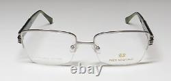 New Pier Martino 5736 Eyewear Metal & Plastic Designer Half-rim Silver C3 Italy