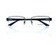 New Polo Ralph Lauren Ph1097 9157 Black Half Rim Eyeglasses Rx Frames 53mm Italy