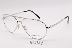 New Porsche Design P'8355 C Silver Black Metal Authentic Frames Eyeglasses 59-12