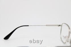 New Prada Vpr 58x 524-1o1 Matte Black Silver Authentic Eyeglasses 52-18