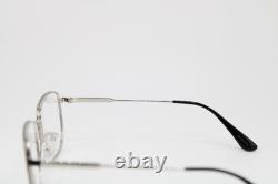 New Prada Vpr 58x 524-1o1 Matte Black Silver Authentic Eyeglasses 52-18