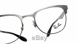 New Ray-Ban RB6346 2553 Silver Half Rim RX Prescription Eyeglasses 50mm Italy