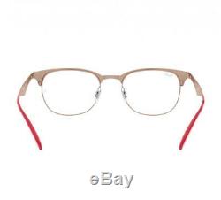 New Ray-Ban RB6346 2974 Pink Half Rim RX Prescription Eyeglasses 50mm