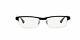 New Ray Ban Rb7012 2000 Black Half Rim Rx Prescription Eyeglasses Frames 53mm